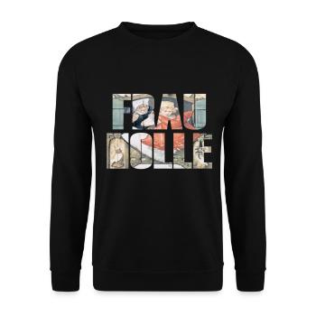 frau holle - Unisex Pullover - Schwarz - Vorne - Alina (178cm) & Michal (187cm)