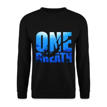 Apnoetauchen Freitaucher Tauchen Taucher Geschenk - Unisex Pullover - Schwarz - Vorne - Alina (178cm) & Michal (187cm)