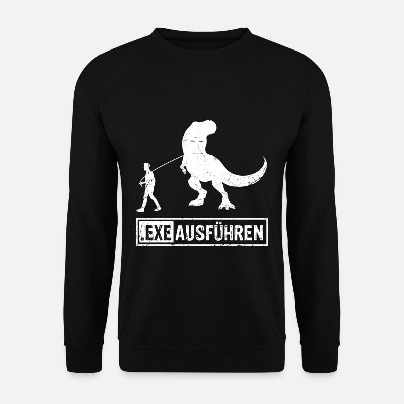 Admin Programmierer ITler Informatiker Spruch EXE - Unisex Pullover - Schwarz