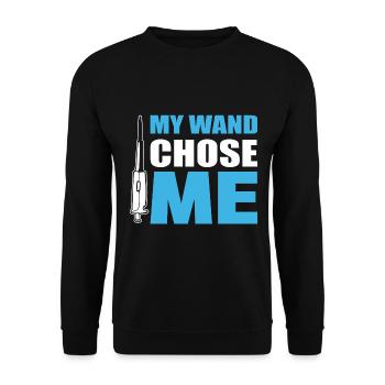 My Wand Chose Me General Internist - Unisex Pullover - Schwarz - Vorne - Alina (178cm) & Michal (187cm)