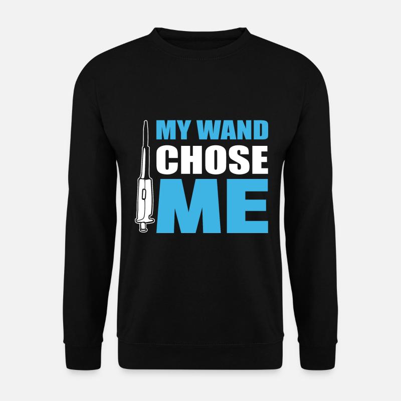 My Wand Chose Me General Internist - Unisex Pullover - Schwarz