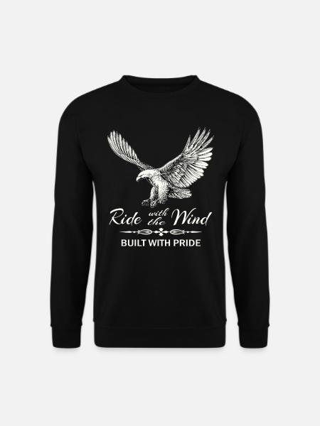 Ride the Wind Eagle - Unisex Pullover - Schwarz