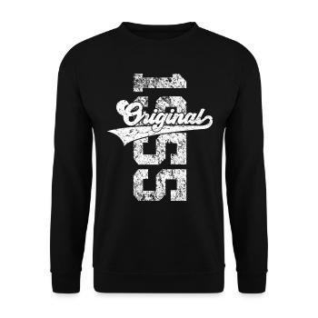 71E ANNIVERSAIRE ORIGINAL 1955 - Sweat-shirt Unisexe - noir - Devant - Alina (178cm) & Michal (187cm)
