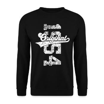 72E ANNIVERSAIRE ORIGINAL 1954 - Sweat-shirt Unisexe - noir - Devant - Alina (178cm) & Michal (187cm)