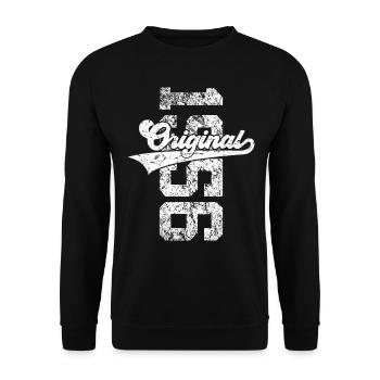 70E ANNIVERSAIRE ORIGINAL 1956 - Sweat-shirt Unisexe - noir - Devant - Alina (178cm) & Michal (187cm)