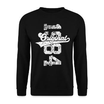 42ND BIRTHDAY ORIGINAL 1984 - Unisex Sweatshirt - black - Front - Alina (178cm) & Michal (187cm)