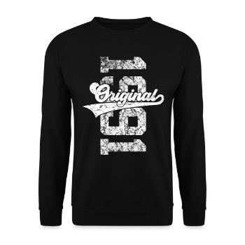 35TH BIRTHDAY ORIGINAL 1991 - Unisex Sweatshirt - black - Front - Alina (178cm) & Michal (187cm)