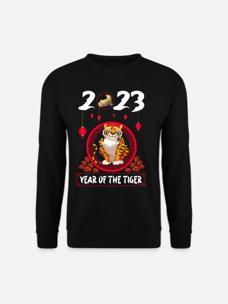 Year of the Tiger 2023 - Chinesisches Neujahrsfest - Unisex Pullover - Schwarz