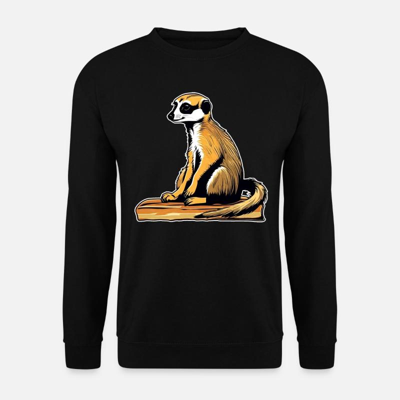 Suricate mignon - Sweat-shirt Unisexe - noir