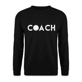 Volleyball coach | The Best Volleyball Coach Gift - Unisex Sweatshirt - black - Front - Alina (178cm) & Michal (187cm)