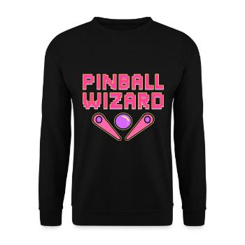Pinball Wizard Flipper-Spieler - Unisex Pullover - Schwarz - Vorne - Alina (178cm) & Michal (187cm)