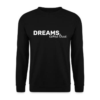 dreams come true - Unisex Pullover - Schwarz - Vorne - Alina (178cm) & Michal (187cm)