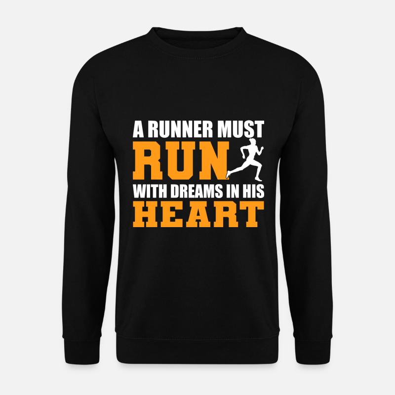 Marathon-Liebhaber Marathon-Rennfahrer - Unisex Pullover - Schwarz