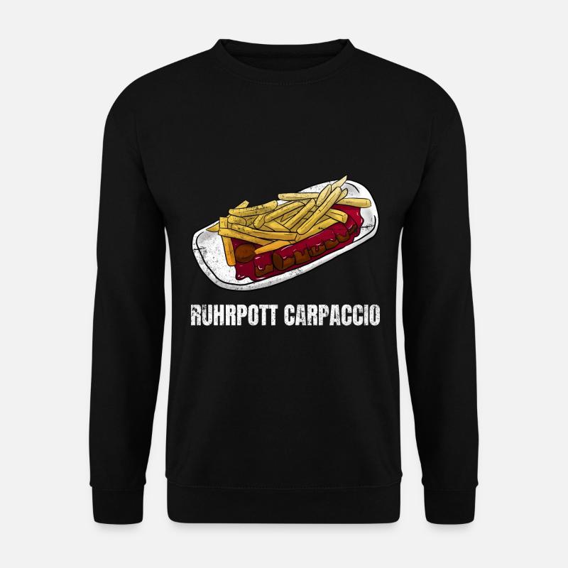 Ruhrpott Carpaccio Bratwurst Fan BBQ - Unisex Pullover - Schwarz