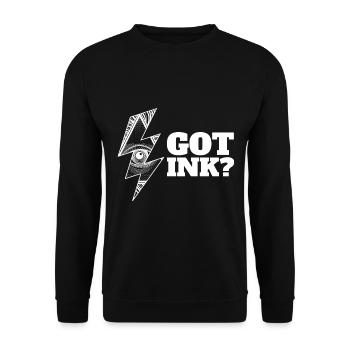 Got Ink - Tatouage tatoué - Sweat-shirt Unisexe - noir - Devant - Alina (178cm) & Michal (187cm)