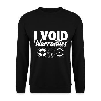 I Void Warranties Handwerker - Unisex Pullover - Schwarz - Vorne - Alina (178cm) & Michal (187cm)