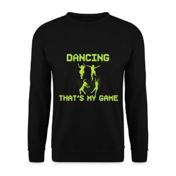 Lustiger Tänzer Balletttänzer - Unisex Pullover - Schwarz - Vorne - Alina (178cm) & Michal (187cm)