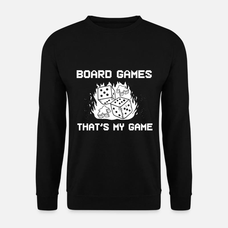 Brettspielsüchtig Board Gamer - Unisex Pullover - Schwarz