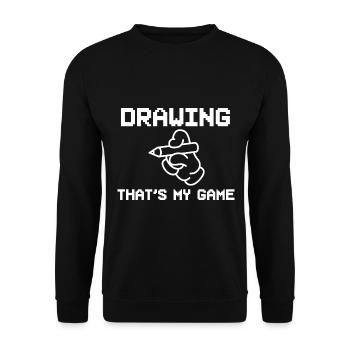 Kunstliebhaber Animator - Unisex Pullover - Schwarz - Vorne - Alina (178cm) & Michal (187cm)