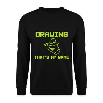 Kunstliebhaber Animator - Unisex Pullover - Schwarz - Vorne - Alina (178cm) & Michal (187cm)