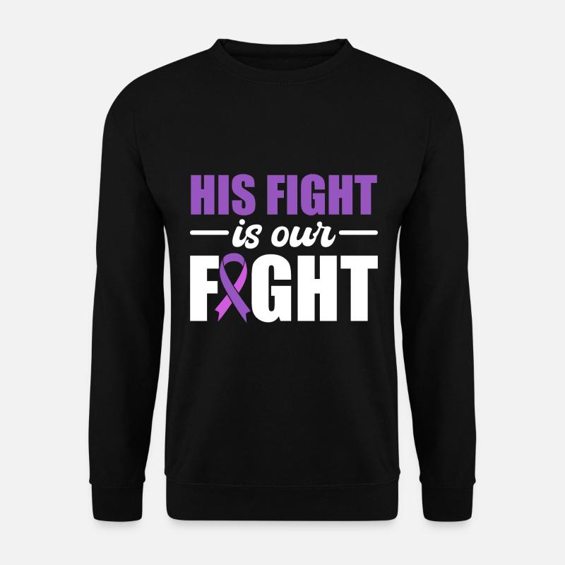 His Fight Is Our Fight Epilepsie-Krieger - Unisex Pullover - Schwarz