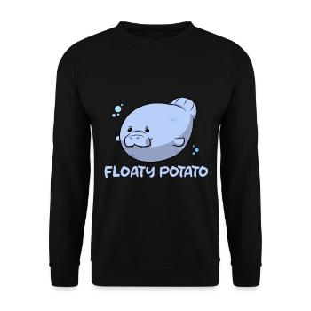 Floaty Potato Seekuh Meerestier Meeresbiologe - Unisex Pullover - Schwarz - Vorne - Alina (178cm) & Michal (187cm)