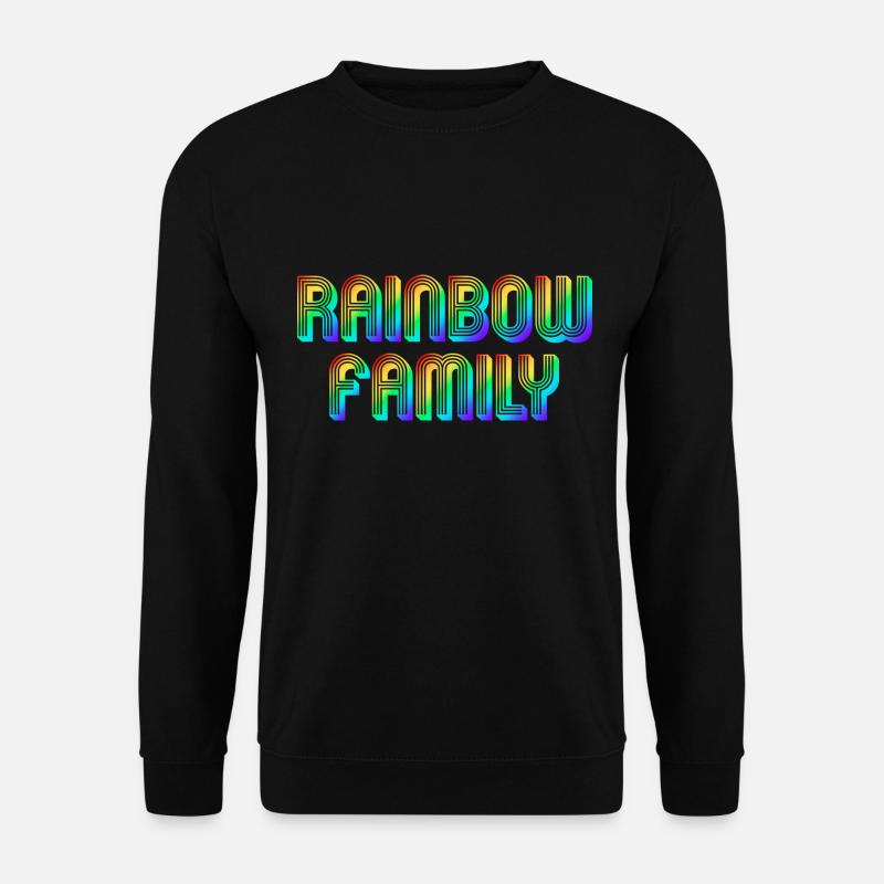 Rainbow family schwul LGBT queer - Unisex Pullover - Schwarz