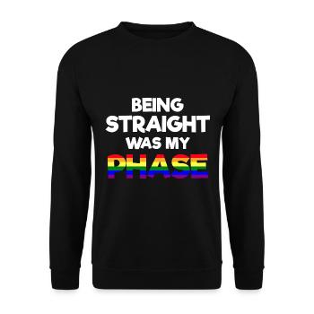 Être hétéro était ma phase pansexuelle - Sweat-shirt Unisexe - noir - Devant - Alina (178cm) & Michal (187cm)