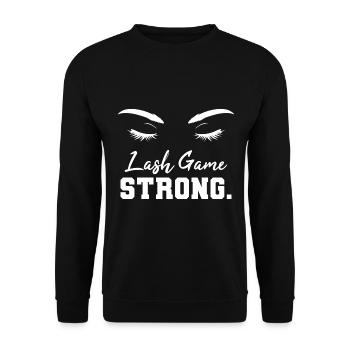 Frauen peitschen Lash -Techniker - Unisex Pullover - Schwarz - Vorne - Alina (178cm) & Michal (187cm)