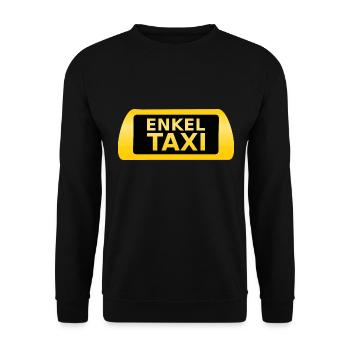 Enkel Taxi - Unisex Pullover - Schwarz - Vorne - Alina (178cm) & Michal (187cm)