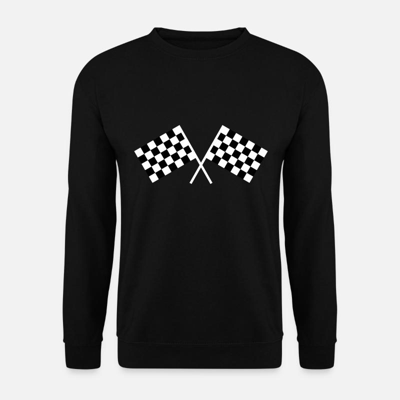 Car racing flags - Unisex Sweatshirt - black