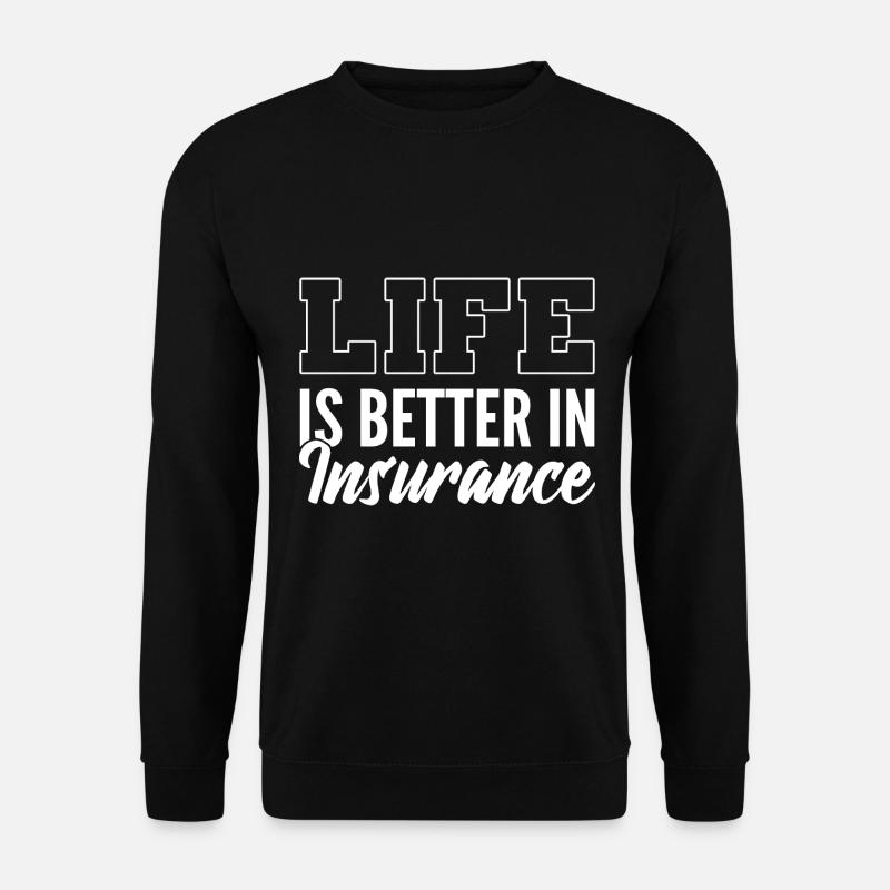 Lustige Versicherungsagenten Versicherung - Unisex Pullover - Schwarz