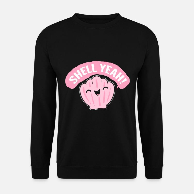 Shell Yeah! Strandliebhaber - Unisex Pullover - Schwarz