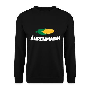 Ährenmann Ehrenmann Bauer Landwirt - Unisex Pullover - Schwarz - Vorne - Alina (178cm) & Michal (187cm)