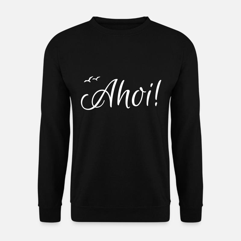 Ahoi mit Möwen - Unisex Pullover - Schwarz