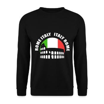 Rome Italy Touristenführer - Unisex Pullover - Schwarz - Vorne - Alina (178cm) & Michal (187cm)