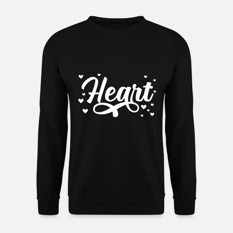 Heart - Unisex Pullover - Schwarz