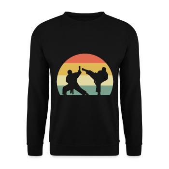 Arts martiaux Combat Arts martiaux - Sweat-shirt Unisexe - noir - Devant - Alina (178cm) & Michal (187cm)