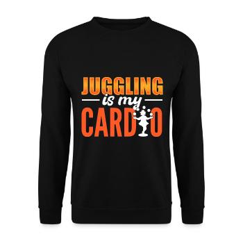 Jonglierbälle Zirkus Jongleur - Unisex Pullover - Schwarz - Vorne - Alina (178cm) & Michal (187cm)