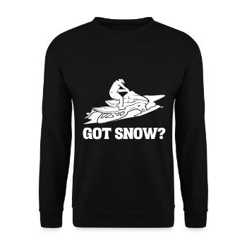 Vous avez de la neige? Glisseur - Sweat-shirt Unisexe - noir - Devant - Alina (178cm) & Michal (187cm)