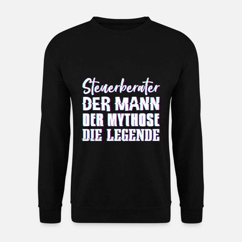 Steuerberater Mann Mythos Legende Steuerberater Ge - Unisex Pullover - Schwarz