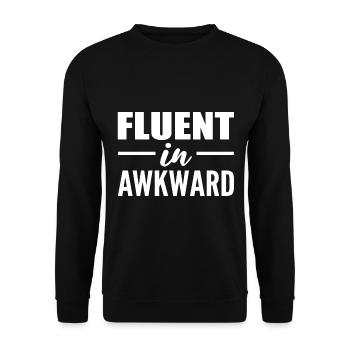 Lustige Sprüche Ästhet - Unisex Pullover - Schwarz - Vorne - Alina (178cm) & Michal (187cm)