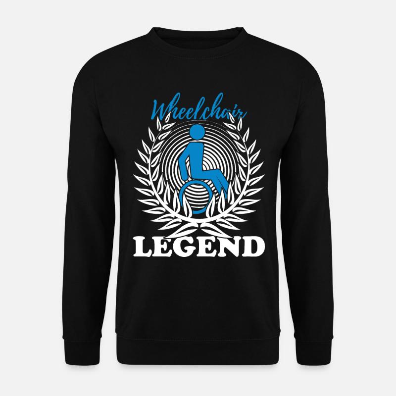 Legend in a wheelchair - Unisex Sweatshirt - black