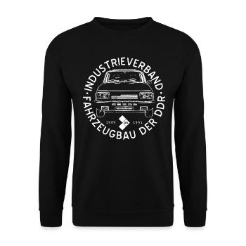 IFA mobile GDR - Wartburg 1.3 - Unisex Sweatshirt - black - Front - Alina (178cm) & Michal (187cm)