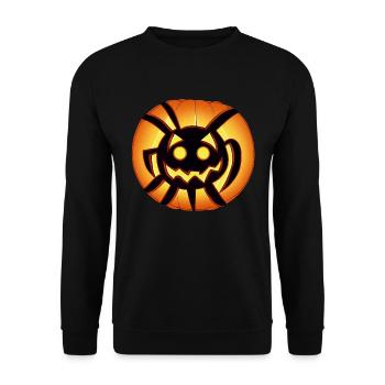 Halloween Monster - Unisex Sweatshirt - black - Front - Alina (178cm) & Michal (187cm)