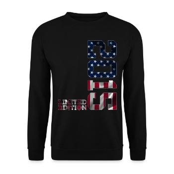 ÉDITION LIMITÉE 2015 USA 11E ANNIVERSAIRE - Sweat-shirt Unisexe - noir - Devant - Alina (178cm) & Michal (187cm)