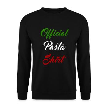 Official Pasta Shirt Noodles Ramen Spaghetti Fans - Unisex Sweatshirt - black - Front - Alina (178cm) & Michal (187cm)