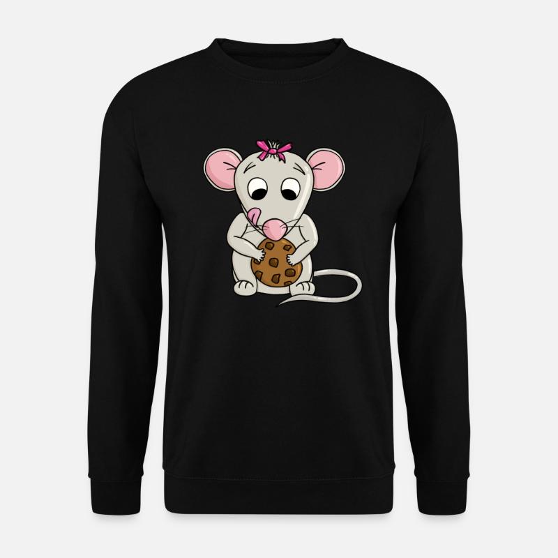 Mouse Finds Cookie - Unisex Sweatshirt - black
