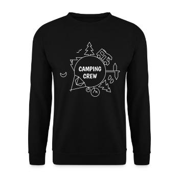 Équipe de camping - Sweat-shirt Unisexe - noir - Devant - Alina (178cm) & Michal (187cm)