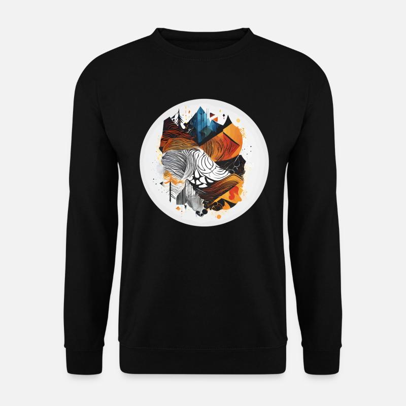 Fox in the Wild - Unisex Sweatshirt - black